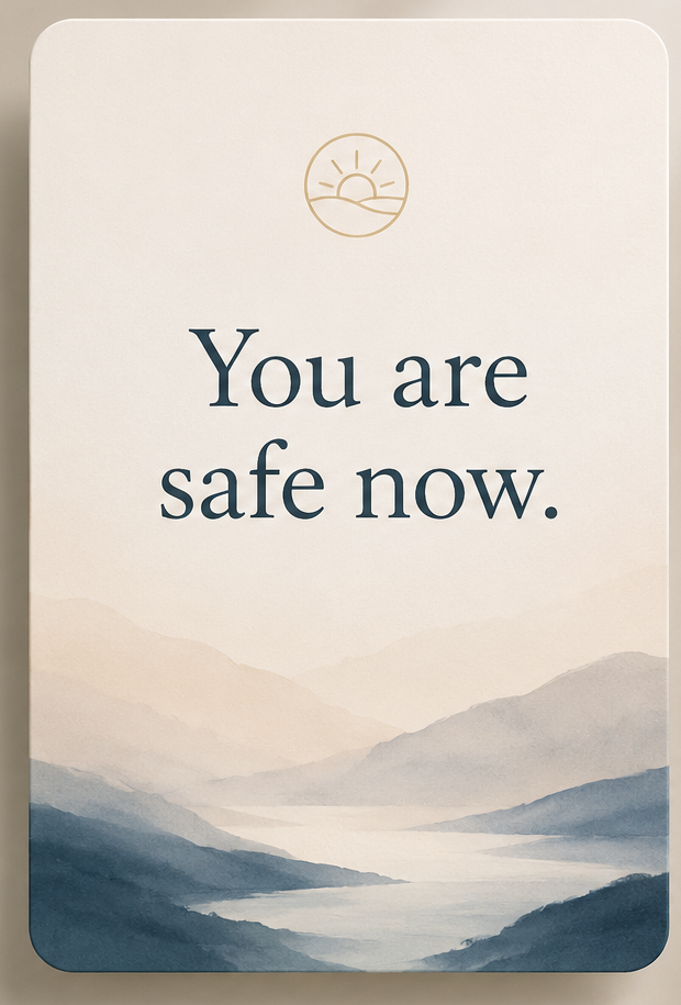 You Are Safe Now — Heal Cards card front